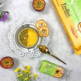Cheesecake al mango e frutto della passione