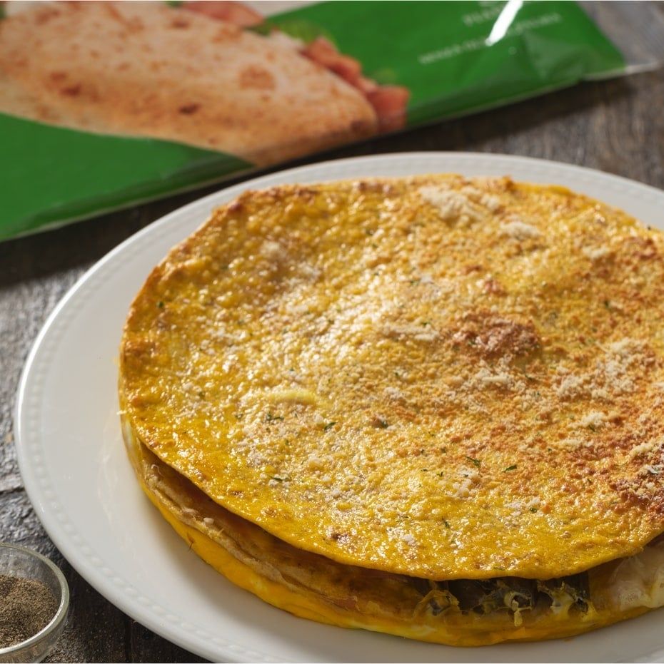 Torta filante di Piadelle ai cereali