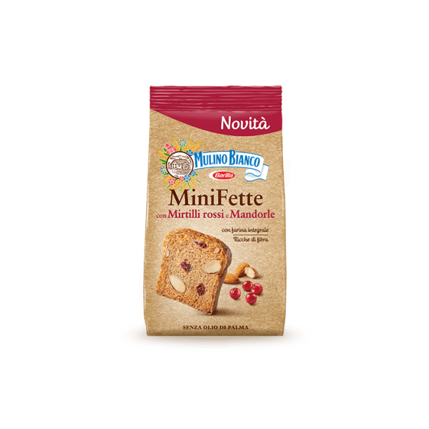 MiniFette con Mirtilli rossi e Mandorle