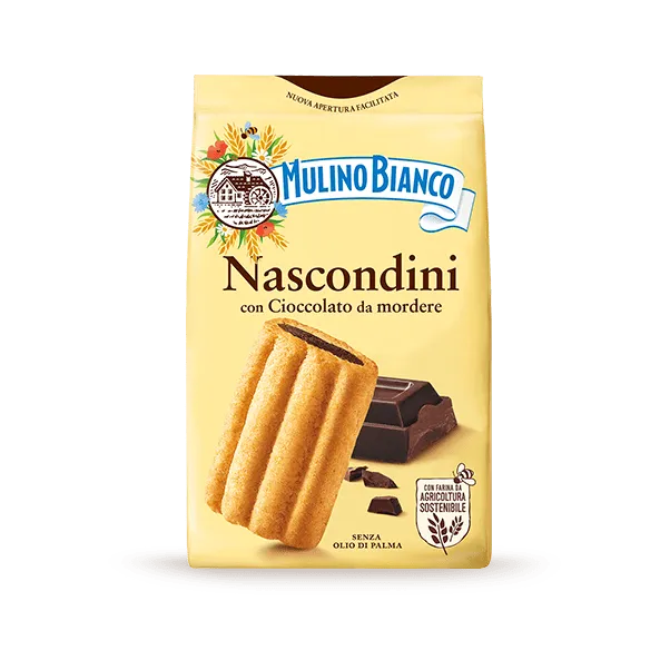 Nascondini: biscotti frollini con cioccolato | Mulino Bianco