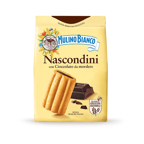 Nascondini: biscotti frollini con cioccolato | Mulino Bianco